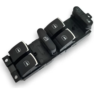 Vw Volkswagen Golf 4 Mk4 1998-2004 Sol Ön Kapı Cam Açma Düğmesi Takım Kromlu 1J4959857D