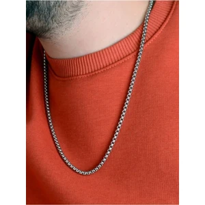 The Steel Örme Model Çelik Erkek Kolye Zincir