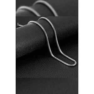 The Steel Paslanmaz Zincir Çelik Yılan Model Kolye Gümüş Snake Kolye