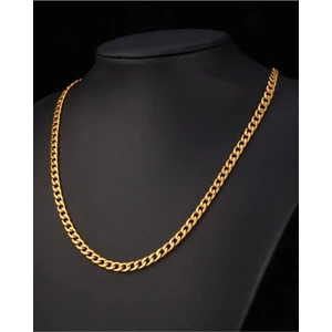 The Steel Unisex Paslanmaz Gold Çelik Zincir