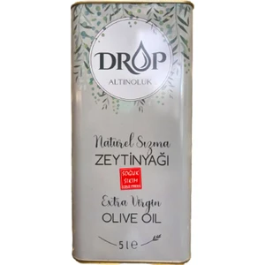 Drop Zeytincilik - 5 lt  Teneke Naturel Sızma Zeytinyağı