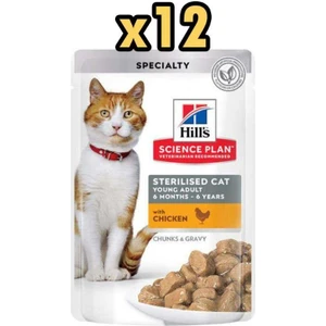 Tender Chunks In Gravy Tavuklu Kısırlaştırılmış Kedi Yaş Maması 85 gr x 12 Adet