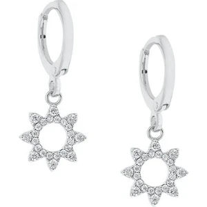 Merano Design Sunflow Rhodium Küpe