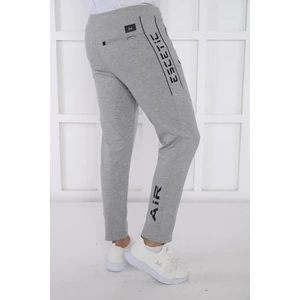 Erkek Spor G2 Melanj (Açık Gri) Eşofman Altı, Süper İki İplik, 4 Mevsim, Slimfit Kalıp - 1905