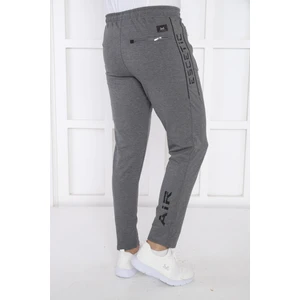 Erkek Spor G3 Mlenaj (Koyu Gri) Eşofman Altı, Süper İki İplik, 4 Mevsim, Slimfit Kalıp - 1905