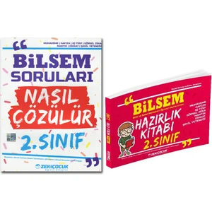 Zeki Çocuk Bilsem 2.Sınıf Hazırlık Kitabı ve Bilsem Soruları Nasıl Çözülür Kitabı