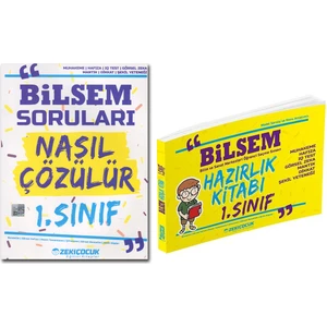 Zeki Çocuk Bilsem 1.Sınıf Hazırlık Kitabı ve Bilsem Soruları Nasıl Çözülür Kitabı