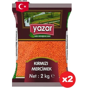 Yerli Kırmızı Mercimek 2 Kg. x 2 Adet