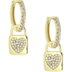 Merano Design Heartlock Gold Küpe