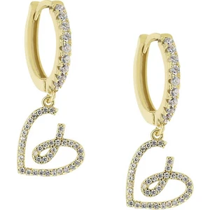Merano Design Ribbon Heart Gold Küpe