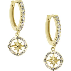 Merano Design Compass Gold Küpe