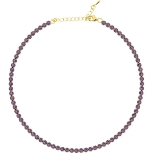 Merano Design 4mm Mor Su Yolu Choker