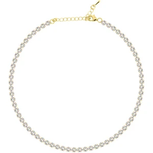 Merano Design 4mm Beyaz Su Yolu Choker