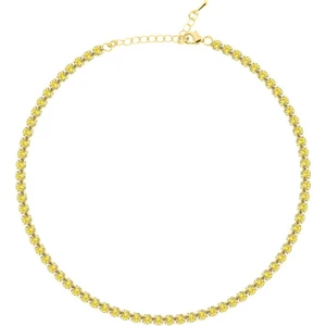 Merano Design 4mm Sarı Su Yolu Choker