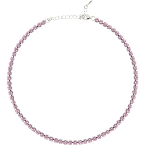 Merano Design 4mm Pembe Su Yolu Choker