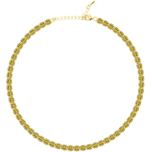 Merano Design 5mm Sarı Su Yolu Choker
