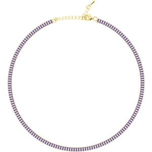 Merano Design 4mm Mor Baget Choker