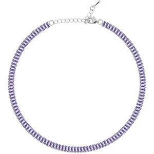 Merano Design 5mm Lila Baget Choker