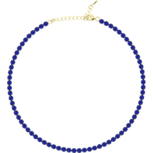 Merano Design 4mm Lacivert Su Yolu Choker