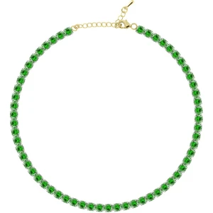 Merano Design 5mm Yeşil Su Yolu Choker