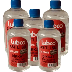 Lubco Asitli Su Akü Asidi 500 ml 5 Adet