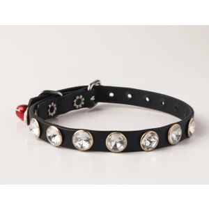 Swarovski Taşlı Kedi Tasması Siyah