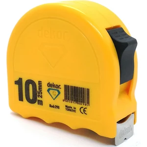 Dekor Şerit Metre Sarı 10m*25mm