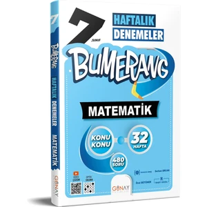 Günay Yayınları Gün&Ay Yayınları Bumerang Haftalık Denemeler 7. Sınıf Matematik
