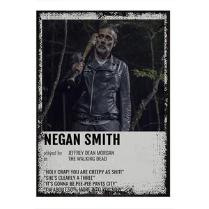 Negan The Walking Dead Hediyelik Ahşap Tablo