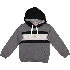 Lee Cooper Ember Erkek Çocuk Kapüşonlu Sweatshirt Gri Melanj