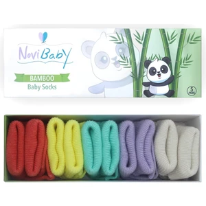 5'li Bambu Yenidoğan Bebek Çorabı I Colour Mix I 0-6 Ay