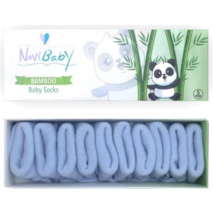 5'li Bambu Yenidoğan Bebek Çorabı I Dusty Blue I 0-6 Ay