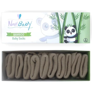 5'li Bambu Yenidoğan Bebek Çorabı I Beige I 0-6 Ay