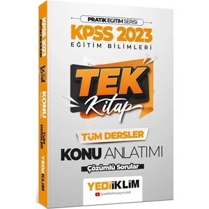 Yediiklim Yayınları KPSS 2023 Pratik Eğitim Serisi Eğitim Bilimleri Tek Kitap Konu Anlatımı