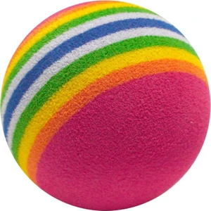Gökkuşağı Renkli Kedi Oyun Topu Medium 4.2 cm 4 Adet