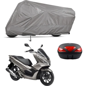 Honda Pcx 150 Arka Çanta Uyumlu Motosiklet Brandası Motor Brandası (A+ Kalite)
