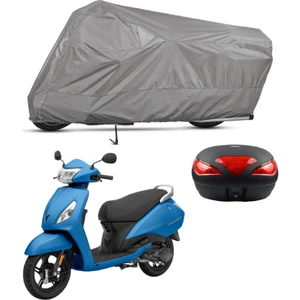 Tvs Jupiter Arka Çanta Uyumlu Motosiklet Brandası Motor Brandası (A+ Kalite)