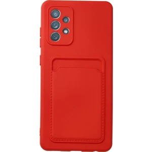 Samsung Galaxy A33 5g Kılıf Kelvin Kartvizitli Silikon - Kırmızı 300099