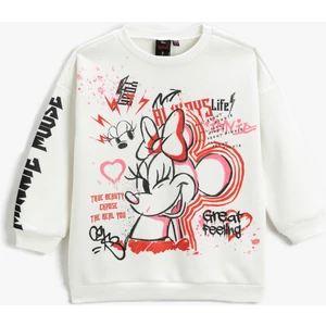 Minnie Mouse Baskılı Lisanslı Sweatshirt