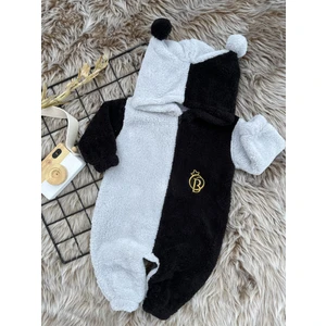 Peluş  Fermuarlı Kışlık Ponponlu Palyaço Bebek Uyku Tulumu