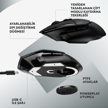 Logitech G G502 X LIGHTSPEED Kablosuz HERO 25K Sensörlü Fiyatı