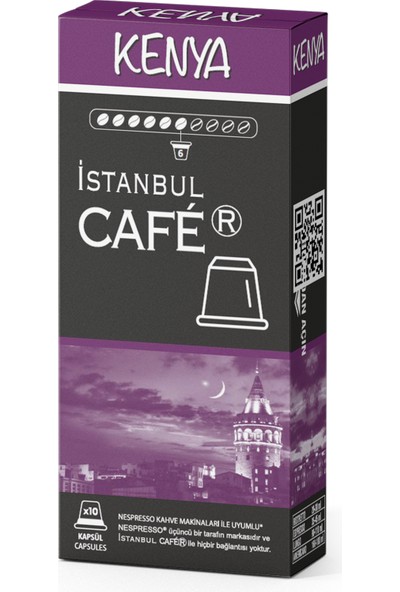 İstanbul Cafer Nespresso Uyumlu 10 Adet Kenya Kapsül
