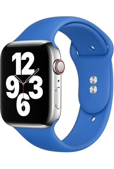 Arazon Apple Watch Seri 7 6 5 4 3 2 Se 42MM / 44MM / 45MM Uyumlu Spor Silikon Kordon