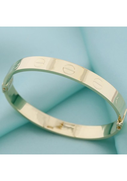 14 Ayar Altın Fantezi Kelepçe Bilezik