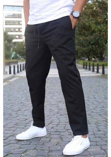 Siyah Basic Jogger Pantolon 5486