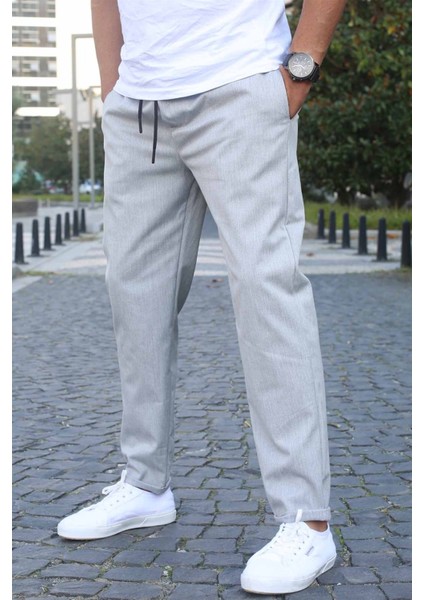 Gri Basic Jogger Pantolon 5486