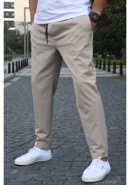 Taş Rengi Basic Jogger Pantolon 5486