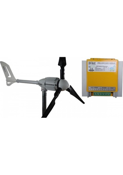 İstabreeze İ 1000 Watt 24 V Rüzgar Türbini + Hibrit Şarj Kontrol Cihazı