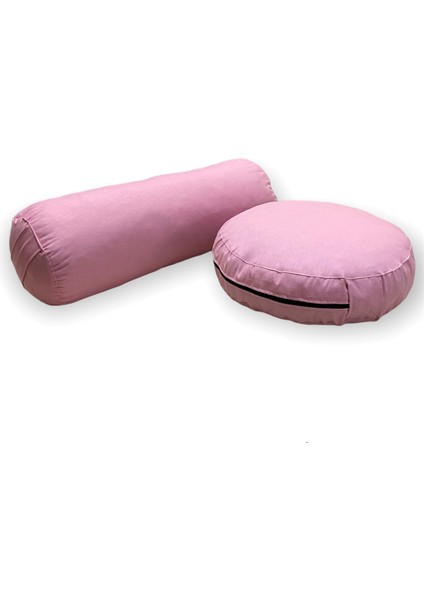 Bolster Minderi & Meditasyon Minderi / Antibakteriyel Duck Kumaş / Ikili Set