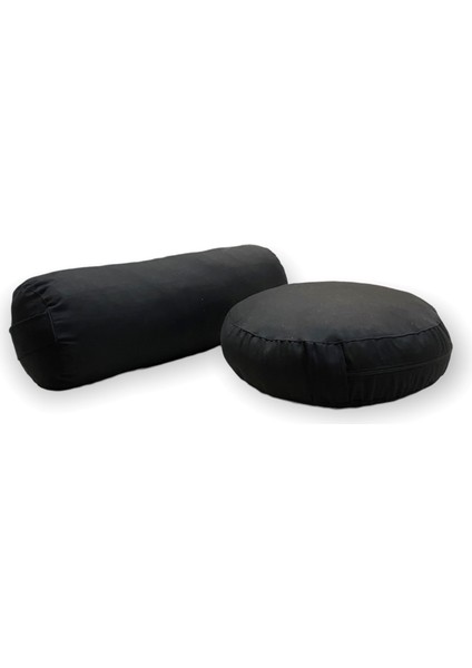 Bolster Minderi & Meditasyon Minderi / Antibakteriyel Duck Kumaş / Ikili Set